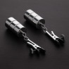 Triune Lot de 2 pinces à tétons avec poids ajustables